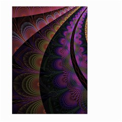 Fractal Colorful Pattern Spiral Large Garden Flag (two Sides) by Celenk