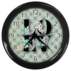 Rustic Love Wall Clocks (black) by NouveauDesign