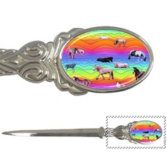 Horses In Rainbow Letter Openers by CosmicEsoteric