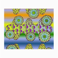 Amoeba Flowers Small Glasses Cloth (2-side) by CosmicEsoteric