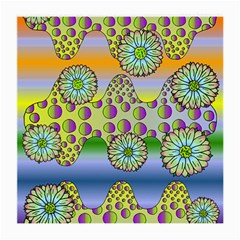 Amoeba Flowers Medium Glasses Cloth by CosmicEsoteric