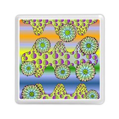 Amoeba Flowers Memory Card Reader (square)  by CosmicEsoteric