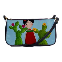 Frida Kahlo Doll Shoulder Clutch Bags by Valentinaart