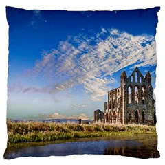 Ruin Church Ancient Architecture Large Cushion Case (two Sides) by Celenk