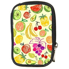 Cute Fruits Pattern Compact Camera Cases by paulaoliveiradesign