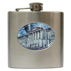 Storm Rain Lightning Weather Hip Flask (6 Oz) by Celenk