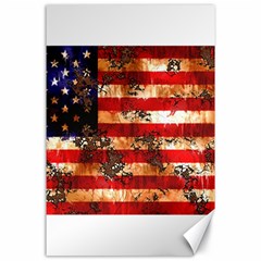 American Flag Usa Symbol National Canvas 24  X 36  by Celenk