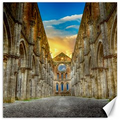 Abbey Ruin Architecture Medieval Canvas 12  X 12   by Celenk