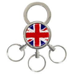 Union Jack Flag National Country 3-ring Key Chains by Celenk