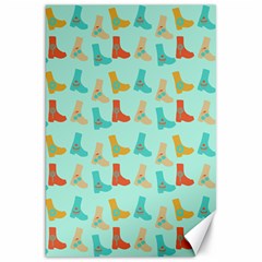 Blue Orange Boots Canvas 20  X 30   by snowwhitegirl