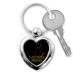 Darth Vader Cat Key Chains (Heart)  Front