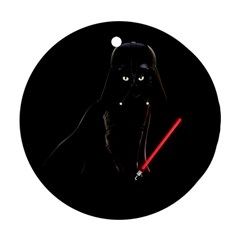 Darth Vader Cat Ornament (round) by Valentinaart