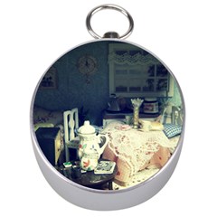 Abandonded Dollhouse Silver Compasses by snowwhitegirl