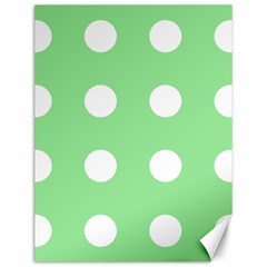 Lime Dot Canvas 12  X 16   by snowwhitegirl