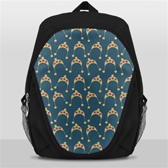 Teal Beige Hats Backpack Bag by snowwhitegirl