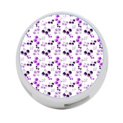 Purple Cherries 4-port Usb Hub (one Side) by snowwhitegirl