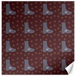 Deer Boots Brown Canvas 16  x 16   15.2 x15.41  Canvas - 1