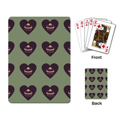 Cupcake Green Playing Card by snowwhitegirl