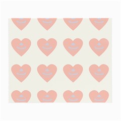 Cupcake White Pink Small Glasses Cloth (2-side) by snowwhitegirl