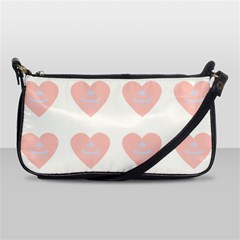 Cupcake White Pink Shoulder Clutch Bags by snowwhitegirl