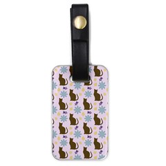 Outside Brown Cats Luggage Tags (one Side)  by snowwhitegirl