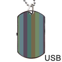 Rainy Woods Dog Tag Usb Flash (one Side) by snowwhitegirl