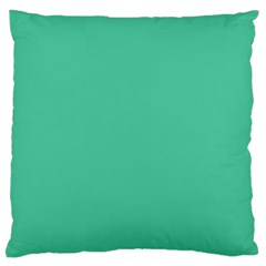 Seafoamy Green Large Flano Cushion Case (two Sides) by snowwhitegirl