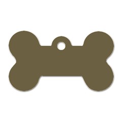 Rainy Brown Dog Tag Bone (one Side) by snowwhitegirl