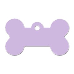 Baby Lilac Dog Tag Bone (one Side) by snowwhitegirl