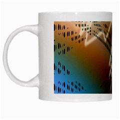 Pop Art Edit Artistic Wallpaper White Mugs by Nexatart