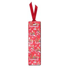 Red Background Christmas Small Book Marks by Nexatart