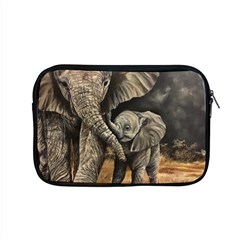 Elephant Mother And Baby Apple Macbook Pro 15  Zipper Case by ArtByThree