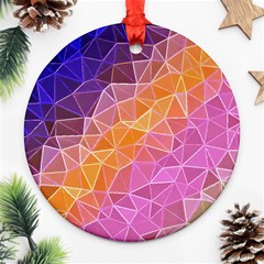 Crystalized Rainbow Round Ornament (two Sides) by NouveauDesign