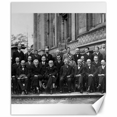 1927 Solvay Conference On Quantum Mechanics Canvas 8  X 10  by thearts