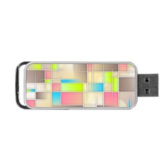 Background Abstract Grid Portable Usb Flash (two Sides) by Nexatart