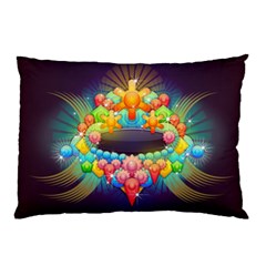 Badge Abstract Abstract Design Pillow Case (two Sides) by Nexatart