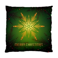 Christmas Snowflake Card E Card Standard Cushion Case (two Sides) by Nexatart