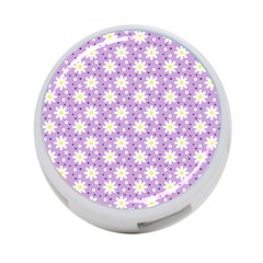 Daisy Dots Lilac 4-port Usb Hub (one Side) by snowwhitegirl