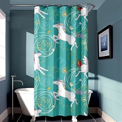 Magical Flying Unicorn Pattern Shower Curtain 36  X 72  (stall)  by Bigfootshirtshop