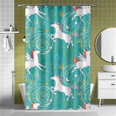 Magical Flying Unicorn Pattern Shower Curtain 48  X 72  (small)  by Bigfootshirtshop