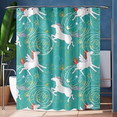 Magical Flying Unicorn Pattern Shower Curtain 60  X 72  (medium)  by Bigfootshirtshop