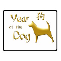 Year Of The Dog - Chinese New Year Fleece Blanket (small) by Valentinaart