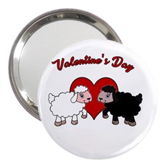 Valentines Day - Sheep  3  Handbag Mirrors by Valentinaart