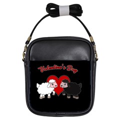 Valentines Day - Sheep  Girls Sling Bags by Valentinaart