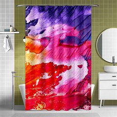 Abstract Art Background Paint Shower Curtain 48  X 72  (small)  by Nexatart