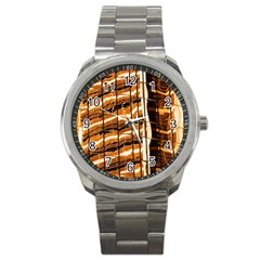 Abstract Architecture Background Sport Metal Watch by Nexatart