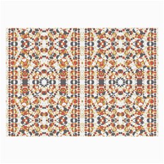 Multicolored Geometric Pattern  Large Glasses Cloth by dflcprints