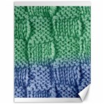 Knitted Wool Square Blue Green Canvas 36  x 48   35.26 x46.15  Canvas - 1