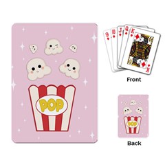 Cute Kawaii Popcorn Playing Card by Valentinaart