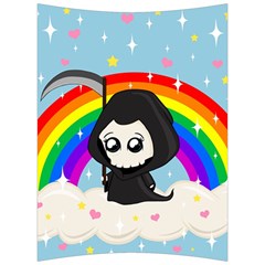 Cute Grim Reaper Back Support Cushion by Valentinaart